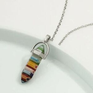 2/$21 Multicolor Ladies Fashionable Faux Stone Necklace